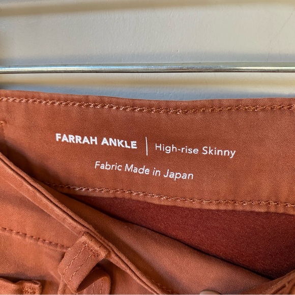 NWT AG Adriano Goldschmeid Farrah Hi Waist Skinny Ankle Jeans Brick Dust… - Picture 16 of 16